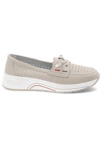 Beżowe Baleriny S.Barski Obuwie Damskie Na Płaskiej Podeszwie. Okazja: na spacer, na co dzień. Kolor: beżowy. Szerokość cholewki: normalna. Obcas: na płaskiej podeszwie. Styl: casual, elegancki #5