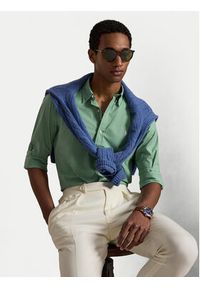 Polo Ralph Lauren Koszula 710929348500 Turkusowy Slim Fit. Typ kołnierza: polo. Kolor: turkusowy. Materiał: bawełna #3