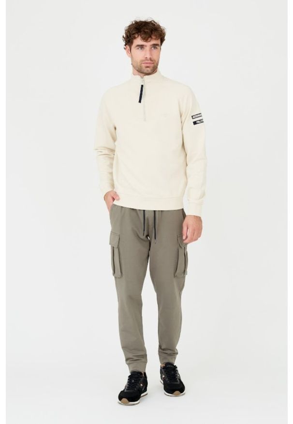 Aeronautica Militare - AERONAUTICA MILITARE Beżowa bluza. Kolor: beżowy