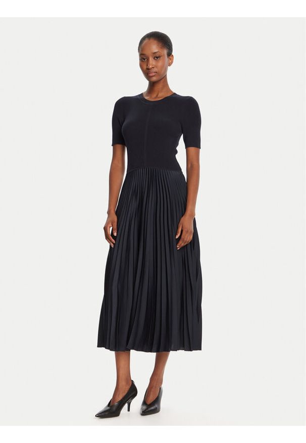 BOSS Sukienka codzienna Fadridi 50535658 Niebieski Regular Fit. Okazja: na co dzień. Kolor: niebieski. Materiał: syntetyk. Typ sukienki: proste. Styl: casual