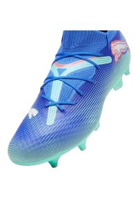 Buty piłkarskie Puma Future 7 Pro MxSG 107925 01 niebieskie. Kolor: niebieski. Materiał: dzianina, materiał. Szerokość cholewki: normalna. Sport: piłka nożna #7