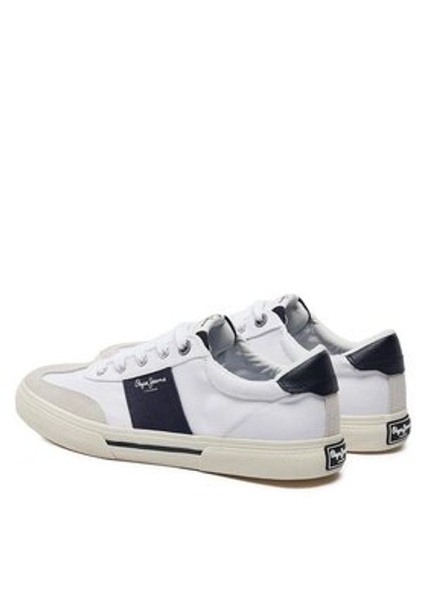 Pepe Jeans Sneakersy Kenton Strap M PMS31042 Biały. Kolor: biały. Materiał: materiał