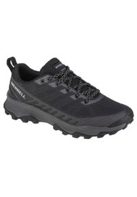 Buty trekkingowe męskie, Merrell Speed Ecco. Kolor: wielokolorowy, czarny, szary. Materiał: guma, materiał, tkanina, syntetyk