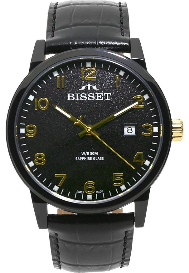 Zegarek Bisset Zegarek męski Bisset BIS184 czarny. Kolor: czarny