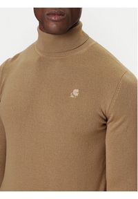 Karl Lagerfeld - KARL LAGERFELD Golf 655058 554399 Beżowy Regular Fit. Typ kołnierza: golf. Kolor: beżowy. Materiał: wełna