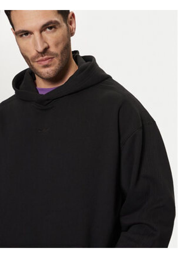 Adidas - adidas Bluza Premium Essentials JC9572 Czarny Loose Fit. Kolor: czarny. Materiał: bawełna