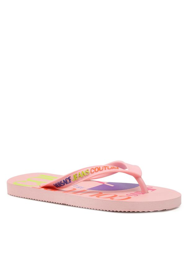 Japonki Versace Jeans Couture 74VA3SQ7 ZS628 PW9. Kolor: różowy