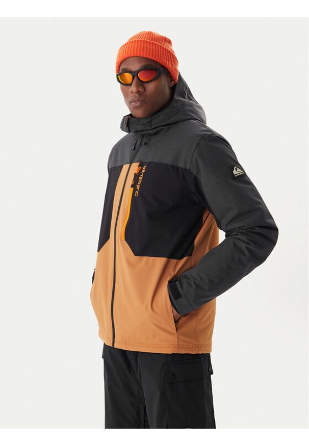 Quiksilver Kurtka snowboardowa Dawson EQYTJ03510 Kolorowy Regular Fit. Materiał: syntetyk. Wzór: kolorowy. Sport: snowboard