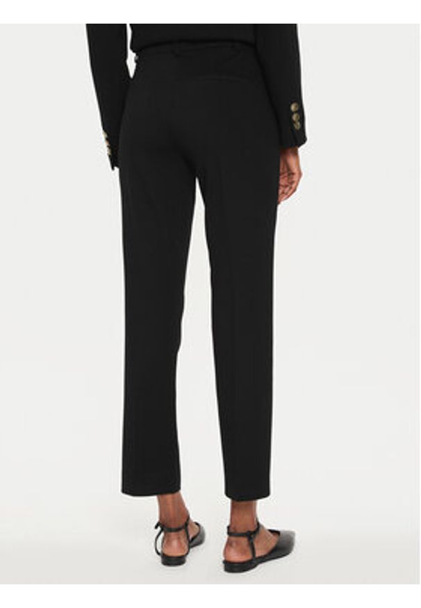 Marella Chinosy Gemma 2423786054 Czarny Slim Fit. Kolor: czarny. Materiał: wiskoza