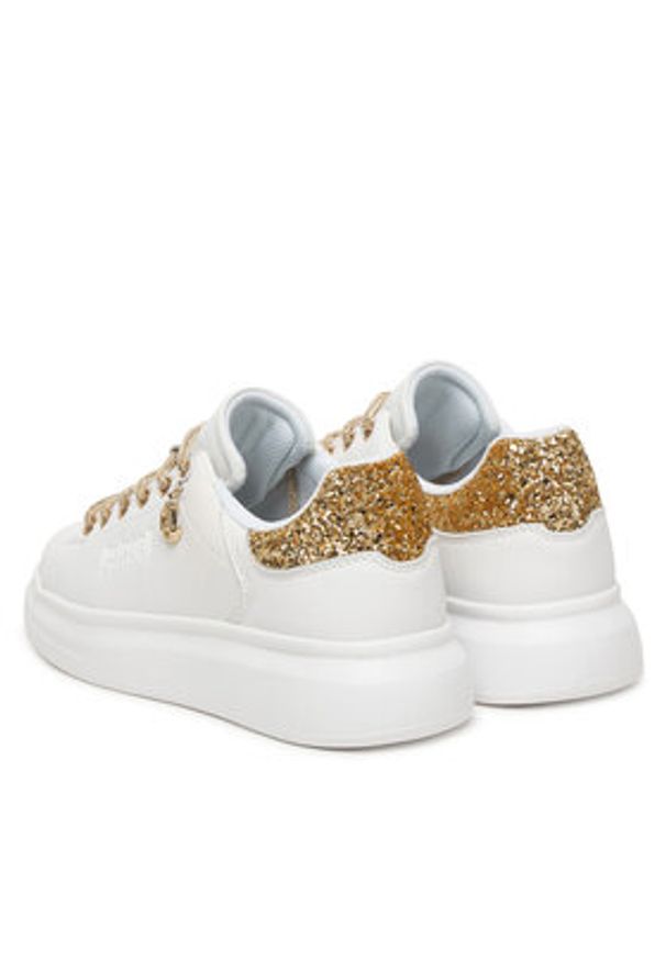 Just Cavalli Sneakersy 80RA3SB1 ZPC03 Biały. Kolor: biały. Materiał: skóra