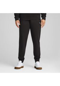 Puma - Damskie spodnie dresowe ESS ELEVATED PUMA Black. Kolor: czarny. Materiał: dresówka. Sport: turystyka piesza