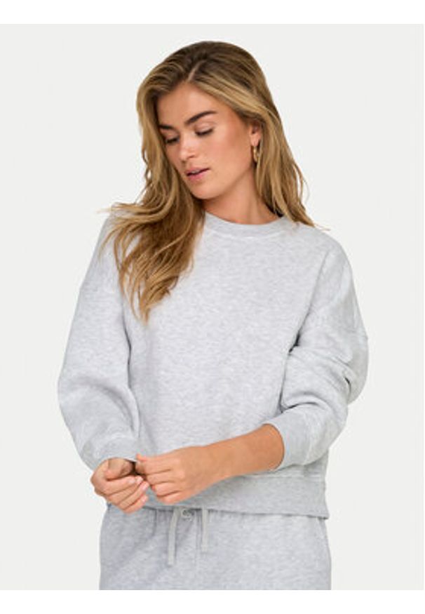 only - ONLY Bluza Best 15338727 Szary Regular Fit. Kolor: szary. Materiał: bawełna, syntetyk