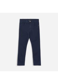 Reserved - Spodnie slim fit - Granatowy. Kolor: niebieski #1