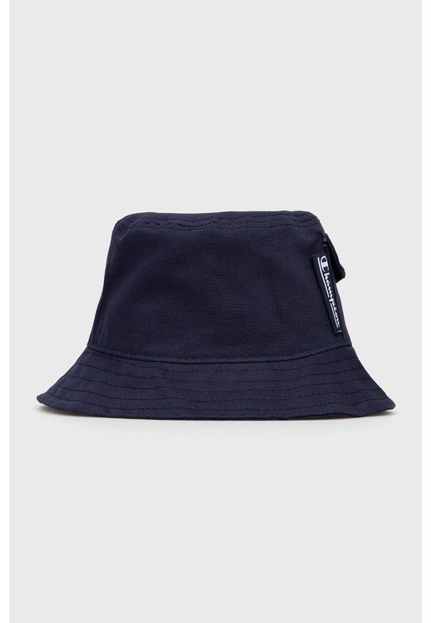Champion kapelusz bawełniany 805553 kolor granatowy bawełniany. Kolor: niebieski. Materiał: bawełna