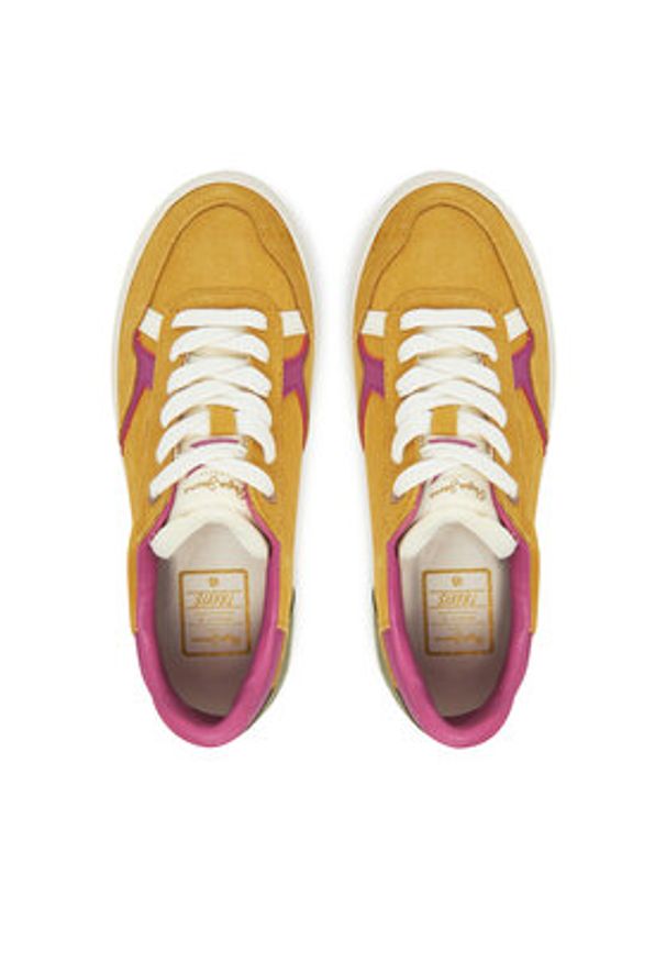 Pepe Jeans Sneakersy Travis City W PLS31592 Zielony. Kolor: zielony. Materiał: zamsz, skóra