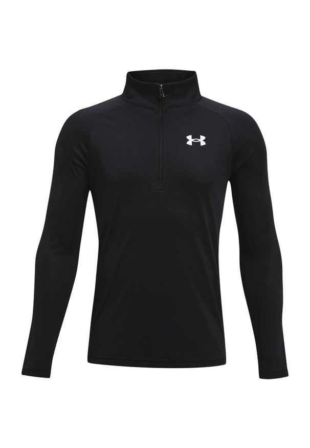 Koszulka chłopięca Under Armour Tech 2.0 1/2 Zip. Kolor: czarny. Sport: bieganie