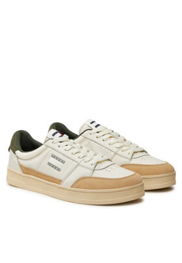 Tommy Jeans Sneakersy EM0EM01444 Écru. Materiał: skóra