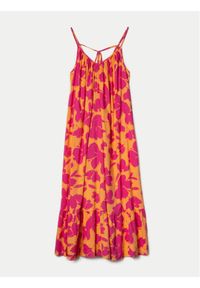GAP - Gap Sukienka letnia 670217-04 Różowy Loose Fit. Kolor: różowy. Materiał: bawełna. Sezon: lato