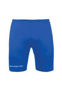 Givova - Męskie Spodenki Bermudy Base Layer. Kolor: niebieski