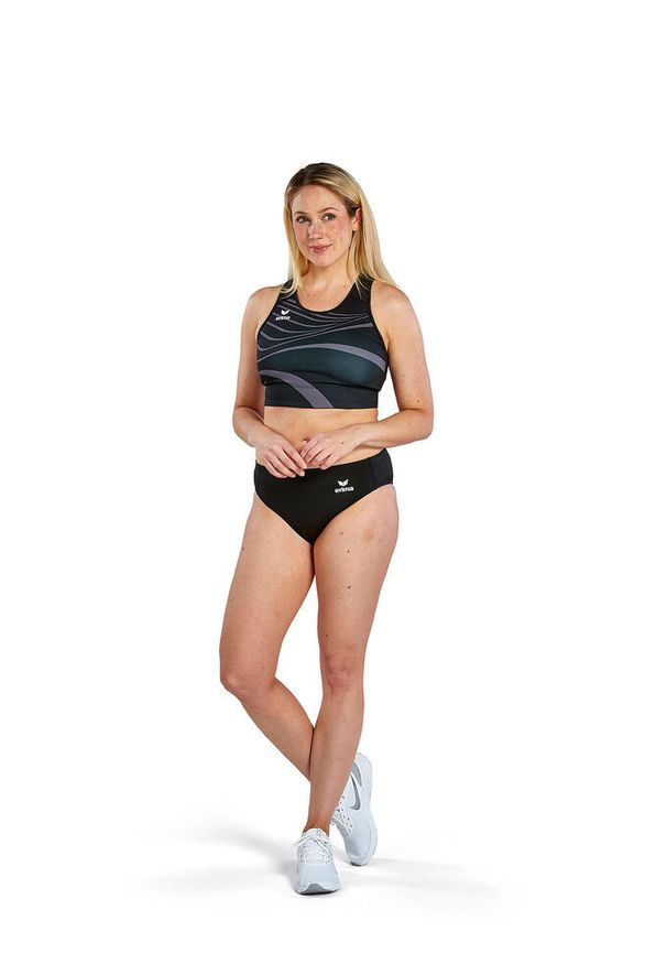ERIMA - Biustonosz dla kobiet Erima Racing. Kolor: czarny. Sport: bieganie, fitness