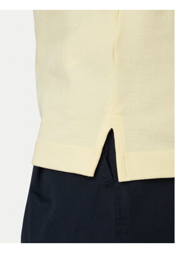 Calvin Klein Jeans Polo LV04RF215G Żółty jasny Regular Fit. Typ kołnierza: polo. Kolor: żółty. Materiał: bawełna