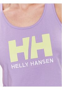 Helly Hansen Top 33838 Fioletowy Regular Fit. Kolor: fioletowy. Materiał: bawełna