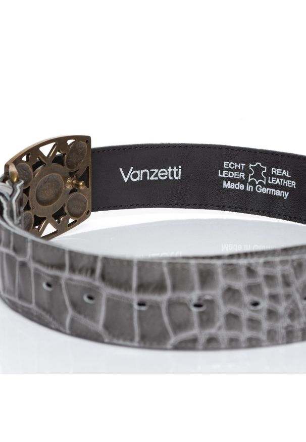 Vanzetti - DAMSKI PASEK VANZETTI PASEK SKÓRZANY SOPO-VAN902 770 40mm Ledergürtel Q. 6186(6250). Materiał: skóra