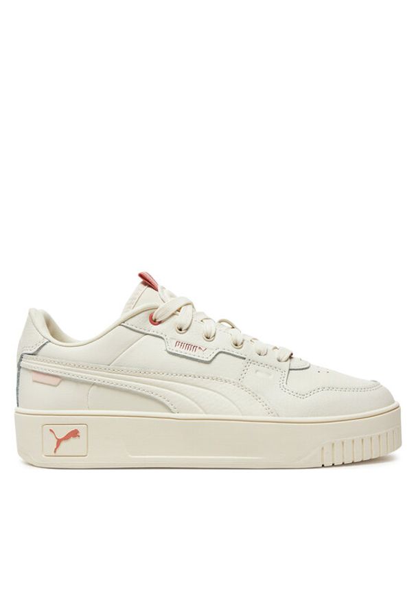 Puma Sneakersy Carina Street Lux 397487 03 Écru. Materiał: skóra