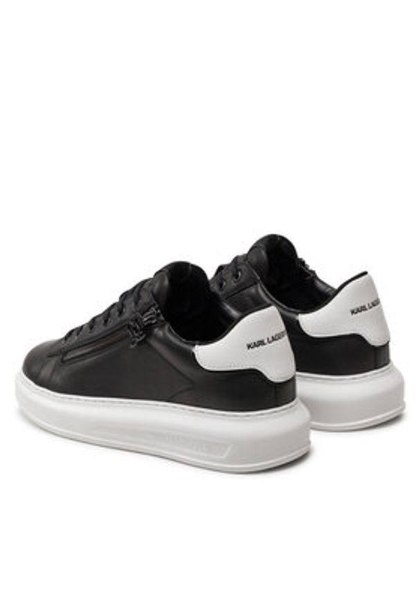 Karl Lagerfeld - KARL LAGERFELD Sneakersy KL52564 Czarny. Kolor: czarny. Materiał: skóra