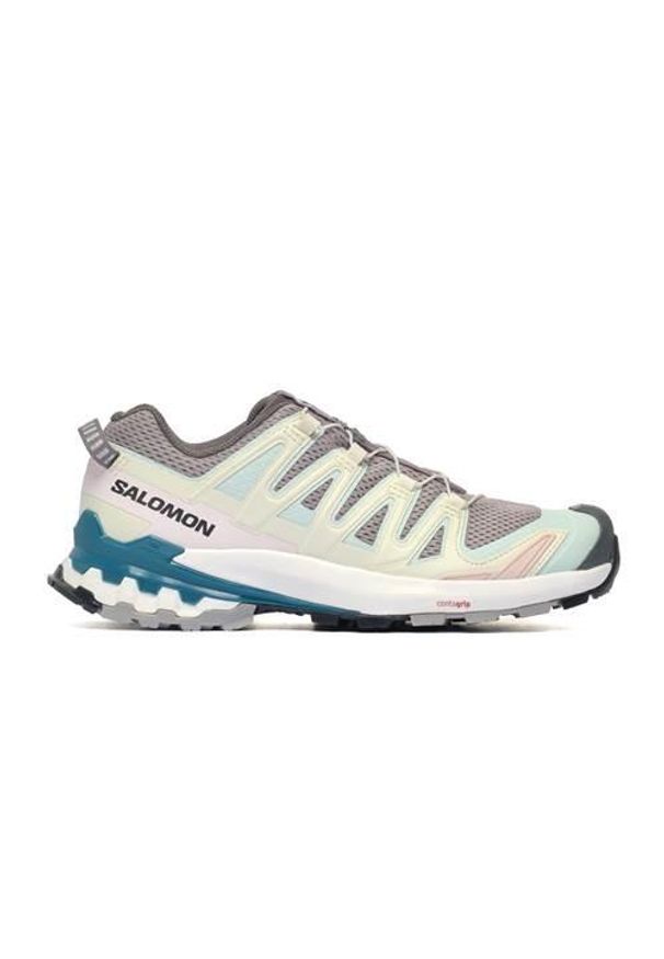 salomon - Buty do biegania damskie Salomon Xa Pro 3d V9 W. Kolor: szary. Materiał: materiał, syntetyk. Szerokość cholewki: normalna
