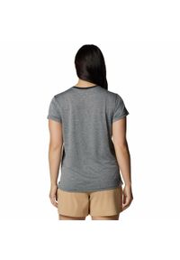 columbia - Koszulka techniczna damska Columbia BlueVista Hill Short Sleeve Crew. Kolor: szary. Sport: turystyka piesza