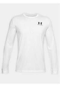 Under Armour Longsleeve Ua Sportstyle Left Chest Ls 1329585-100 Biały Loose Fit. Kolor: biały. Materiał: syntetyk, bawełna. Długość rękawa: długi rękaw #3