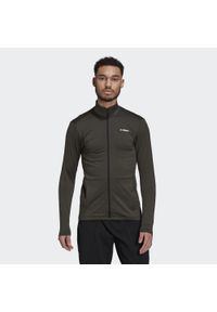 Adidas - Bluza adidas Terrex Multi Primegreen Full-Zip Fleece. Kolor: szary. Materiał: softshell. Sport: turystyka piesza