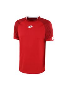 Koszulka piłkarska dla dorosłych LOTTO DELTA PLUS. Kolor: czerwony. Sport: piłka nożna
