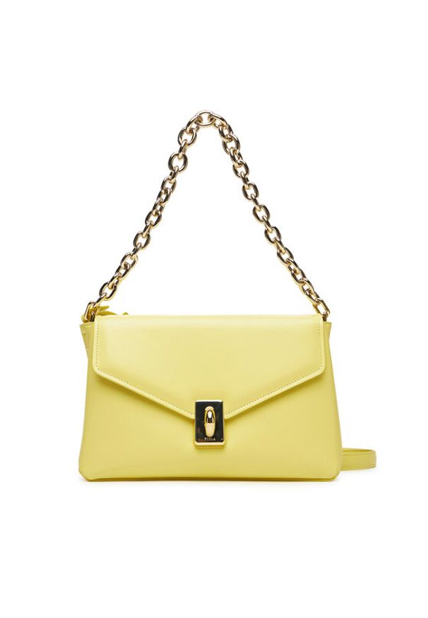 Furla Torebka WB01448 BX3227 3684S Żółty. Kolor: żółty. Materiał: skórzane
