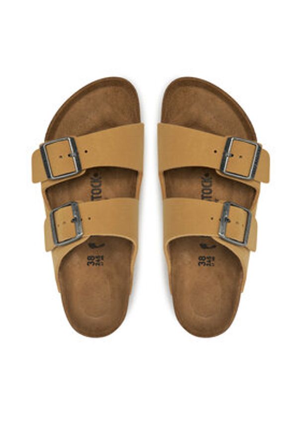 Birkenstock Klapki Arizona Birko-Flor 1029151 Beżowy. Kolor: beżowy. Materiał: skóra