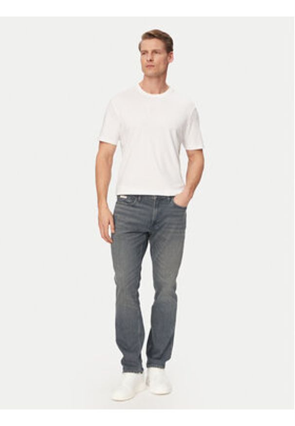 Calvin Klein T-Shirt LV04LF243G Biały Regular Fit. Kolor: biały. Materiał: bawełna