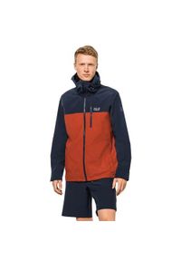 Kurtka uniwersalna męska Jack Wolfskin 13064113740. Typ kołnierza: kaptur. Kolor: wielokolorowy. Materiał: syntetyk. Styl: klasyczny. Sport: wspinaczka
