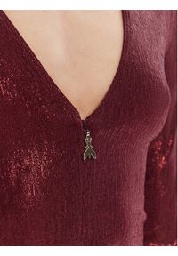 Patrizia Pepe Body 8M1735 J276 Bordowy Regular Fit. Kolor: czerwony. Materiał: syntetyk #3