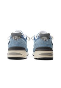 Buty unisex New Balance U991BV2 – niebieskie. Kolor: niebieski. Materiał: guma, skóra. Szerokość cholewki: normalna. Sport: bieganie #3
