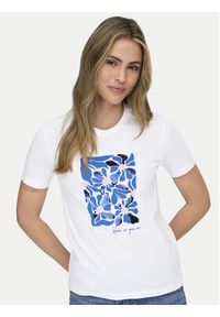 only - ONLY T-Shirt Kita 15367568 Biały Regular Fit. Kolor: biały. Materiał: bawełna #5
