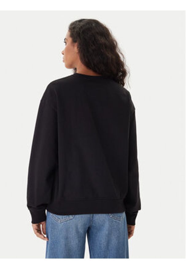 Calvin Klein Jeans Bluza Monologo LV047B234G Czarny Regular Fit. Kolor: czarny. Materiał: bawełna