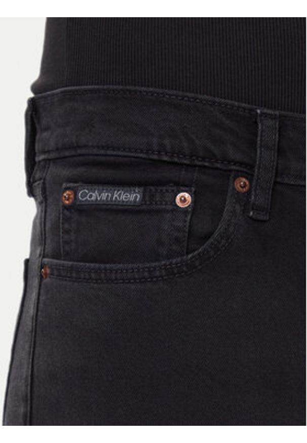 Calvin Klein Jeansy LV04RD902G Czarny Slim Fit. Kolor: czarny