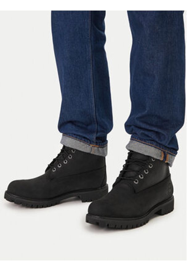 Timberland Trapery Premium 6-Inch Waterproof Winter TB1A2E2P0011 Czarny. Kolor: czarny. Materiał: skóra, nubuk
