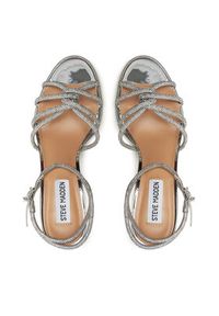 Steve Madden Sandały Kailyn-R SM11003078 Srebrny. Kolor: srebrny. Materiał: materiał #6