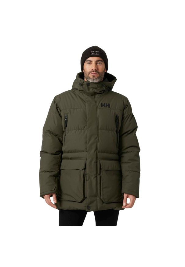 Kurtka puchowa Helly Hansen Reine puffy. Kolor: zielony. Materiał: puch. Sezon: zima. Sport: turystyka piesza