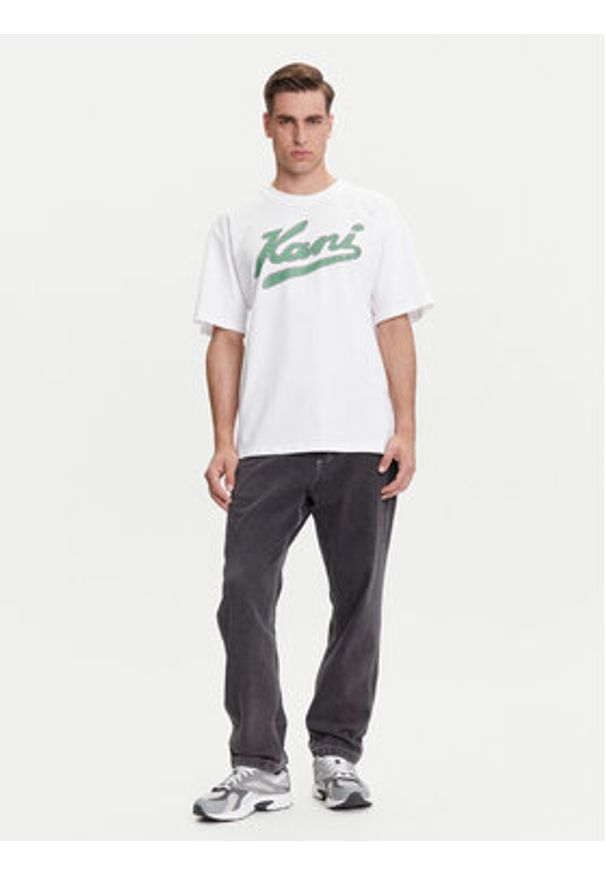 Karl Kani T-Shirt Varsity Palm PD00005336 Biały Relaxed Fit. Kolor: biały. Materiał: bawełna