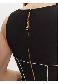 Elisabetta Franchi Sukienka koktajlowa AB-724-51E2-V440 Czarny Slim Fit. Kolor: czarny. Materiał: syntetyk. Styl: wizytowy #4