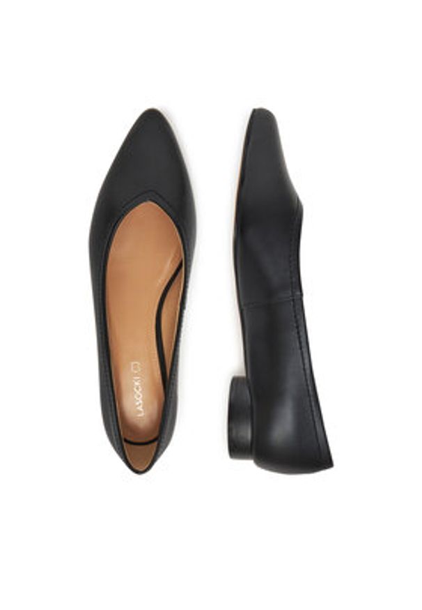 Lasocki Baleriny WYL4048-4Z Czarny. Kolor: czarny. Materiał: skóra