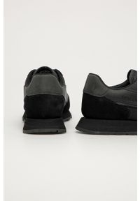 Armani Exchange – Buty kolor czarny XUX083 XV263. Nosek buta: okrągły. Zapięcie: sznurówki. Kolor: czarny. Materiał: guma #5